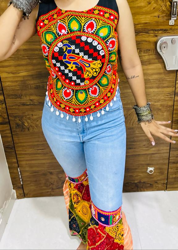Ruhi Navratari Special Real Kaudi Koti Type Blouse Wholesale Shop In Surat
